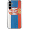 Serbia Flag Distressed Galaxy S24 Plus Clear Case